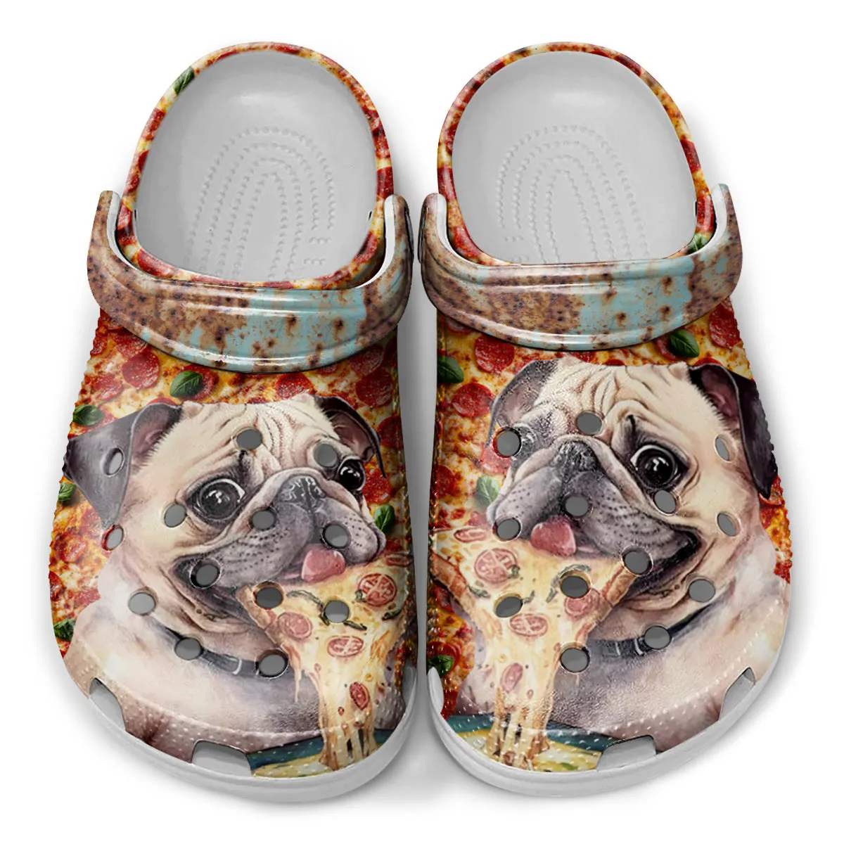 Pizza & Pugs – The Cutest Clogs!