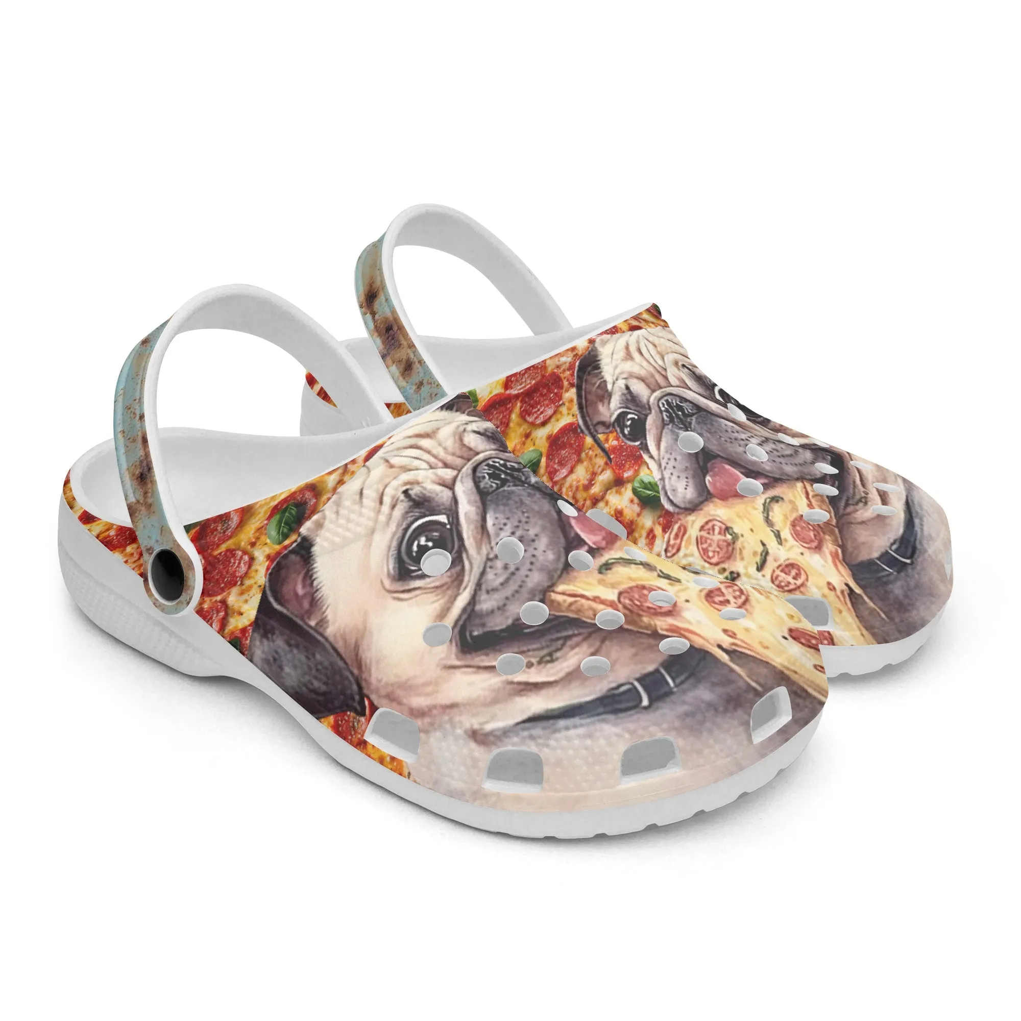Pizza & Pugs – The Cutest Clogs!