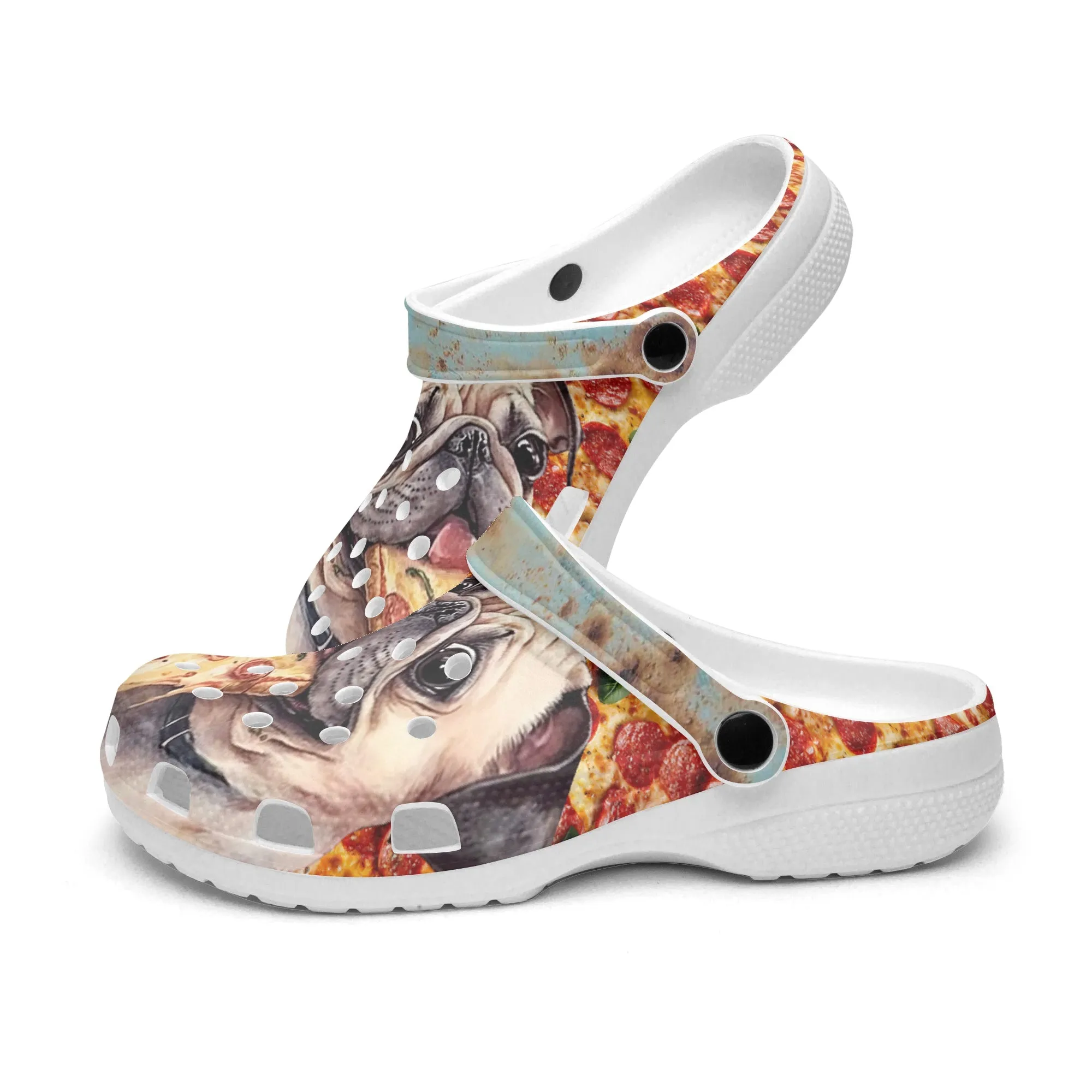 Pizza & Pugs – The Cutest Clogs!