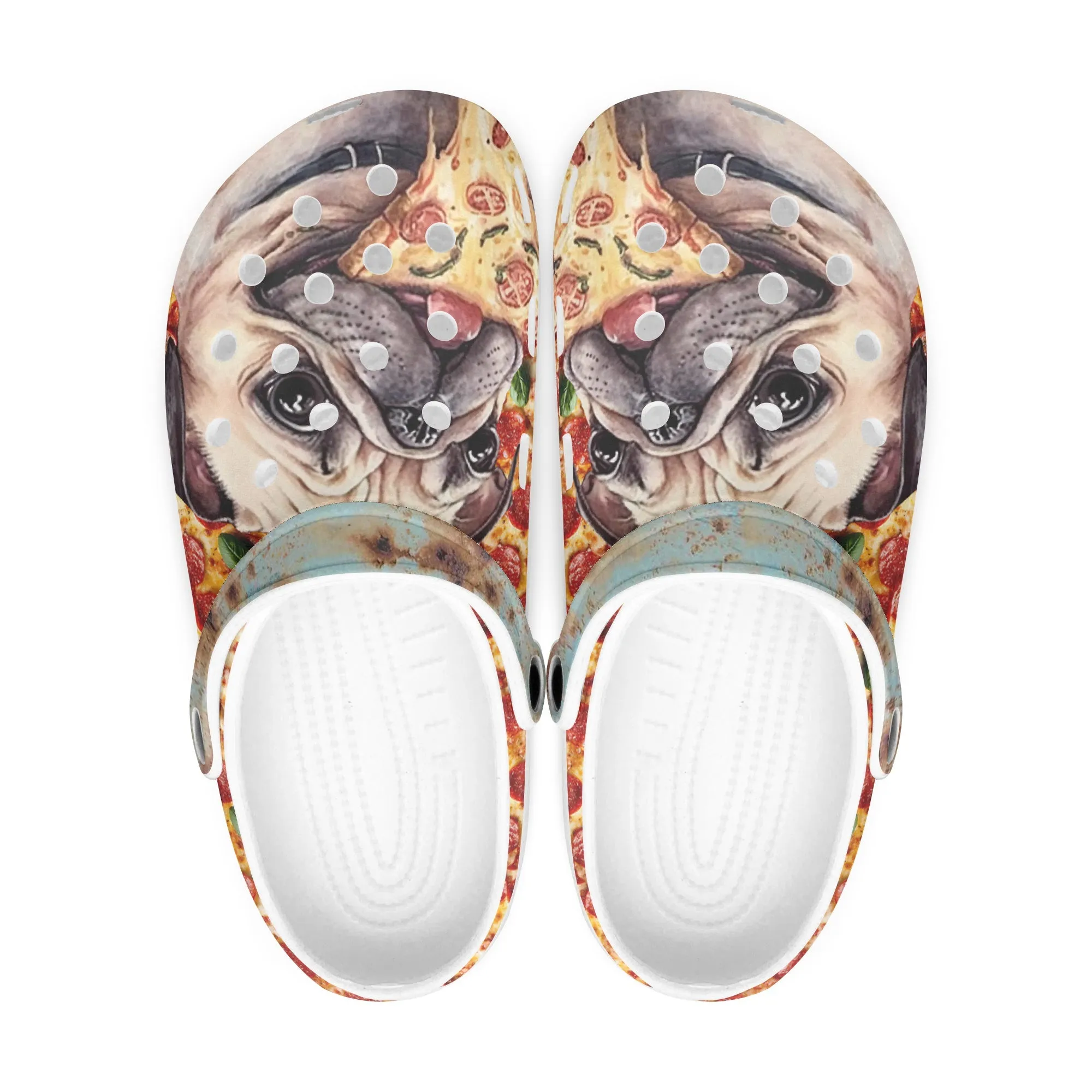 Pizza & Pugs – The Cutest Clogs!