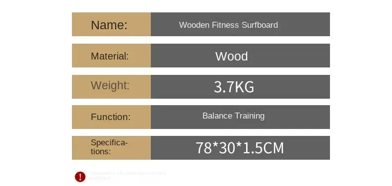 Premium Wooden Fish-Shaped Balance Board - Core Training & Yoga Fitness Equipment, 78x30x1.5cm, Stability Trainer for Strength & Balance, Ideal for Home Workouts, Durable & Lightweight Design