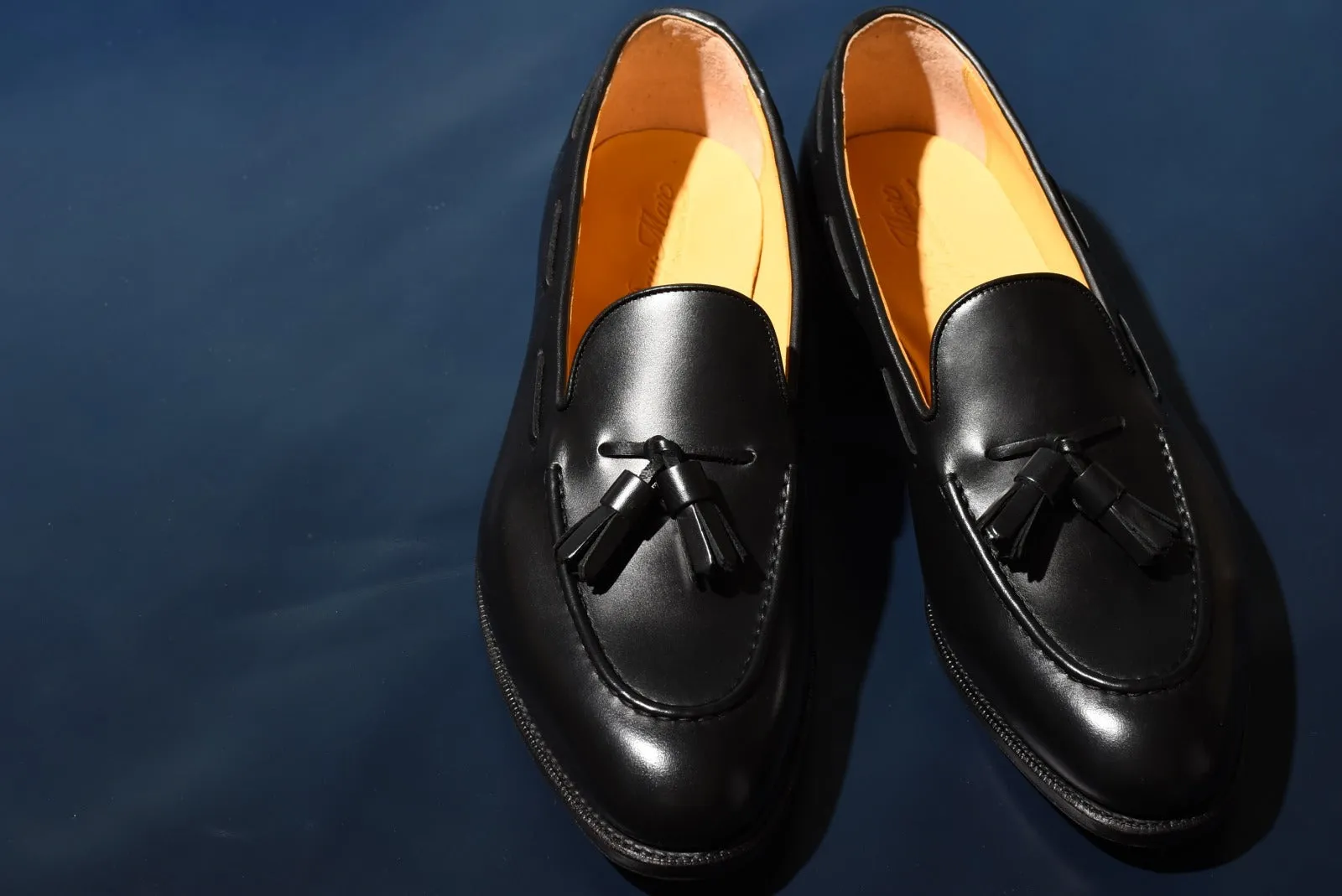 “Raffy” Tasseled Loafer, Black Dress Shoes, Goodyear welted, US size 5 1/2 ~ 10