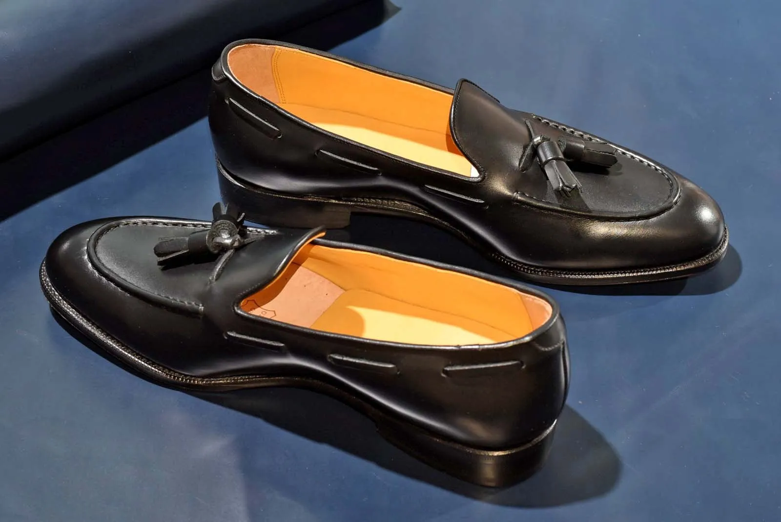 “Raffy” Tasseled Loafer, Black Dress Shoes, Goodyear welted, US size 5 1/2 ~ 10