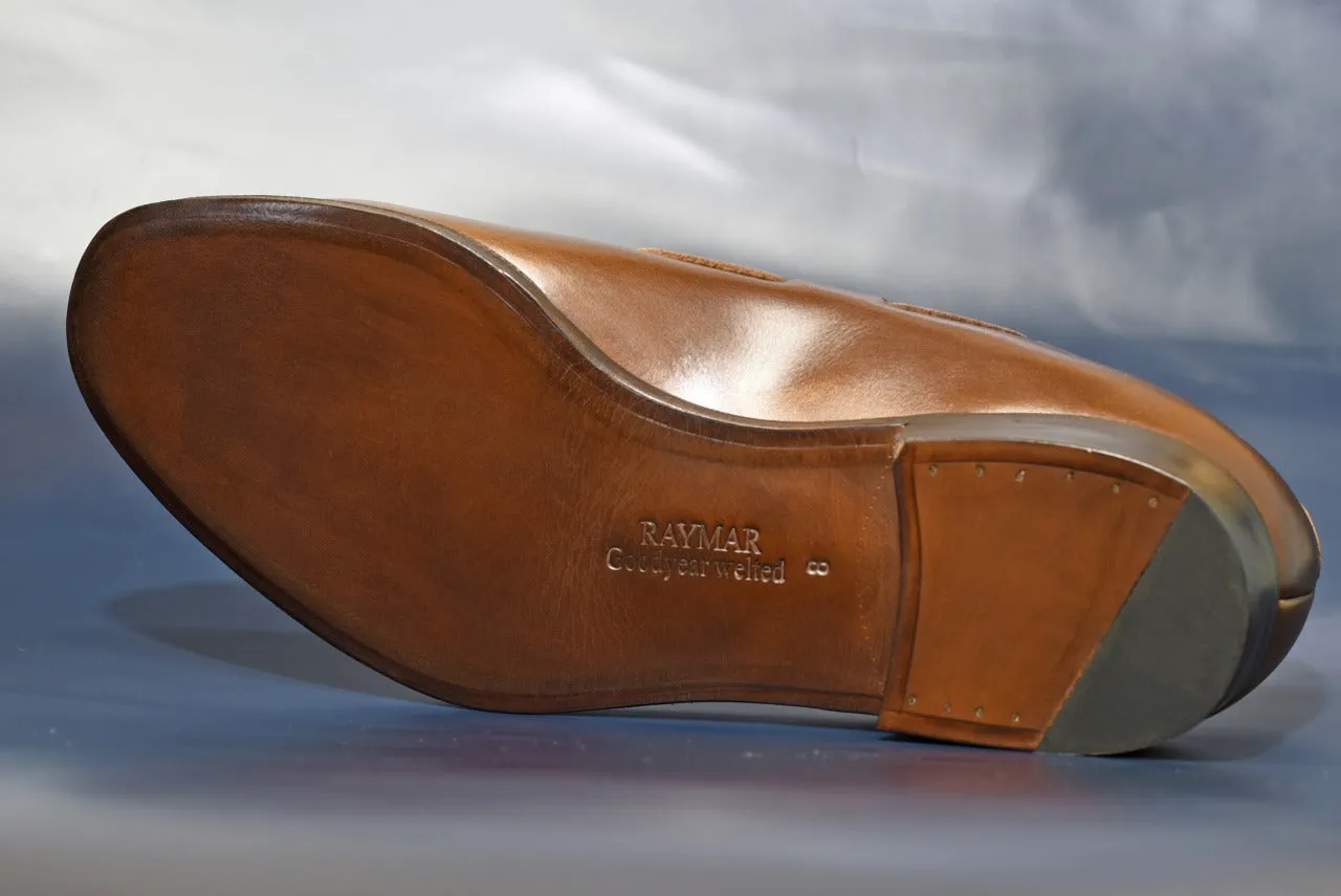 “Raffy” Tasseled Loafer, Brown Dress Shoes, Goodyear welted, US size 5 1/2 ~ 10