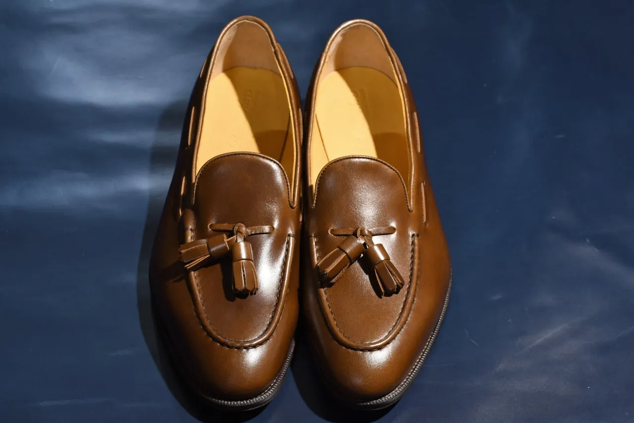 “Raffy” Tasseled Loafer, Brown Dress Shoes, Goodyear welted, US size 5 1/2 ~ 10