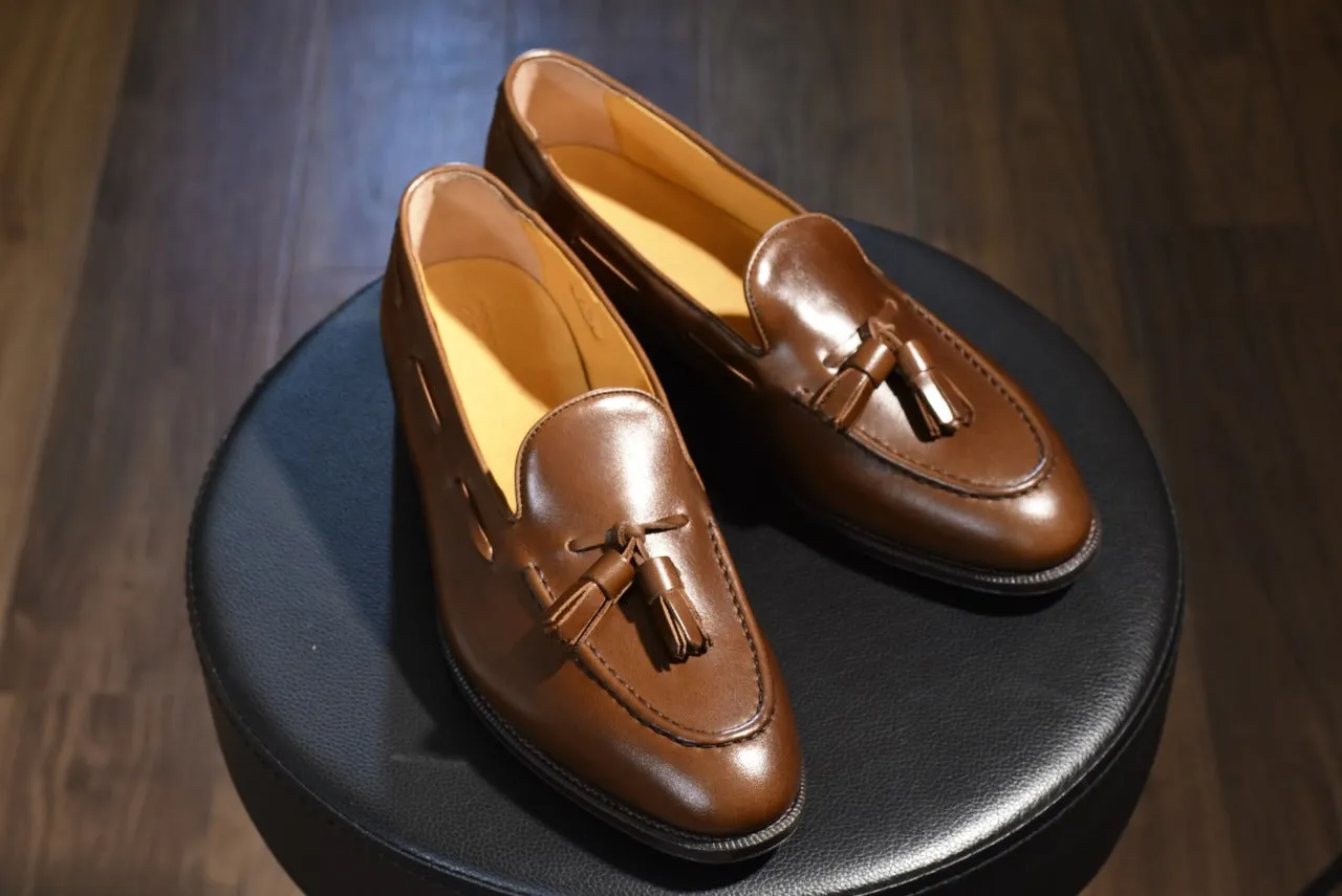 “Raffy” Tasseled Loafer, Brown Dress Shoes, Goodyear welted, US size 5 1/2 ~ 10