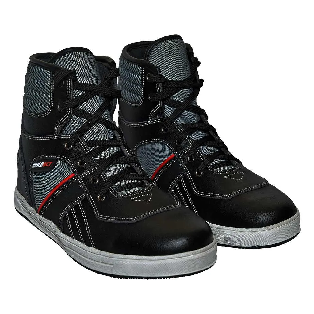 RIDERACT® Men’s Black Sneakers Motorbike Boots Tango Urban Style