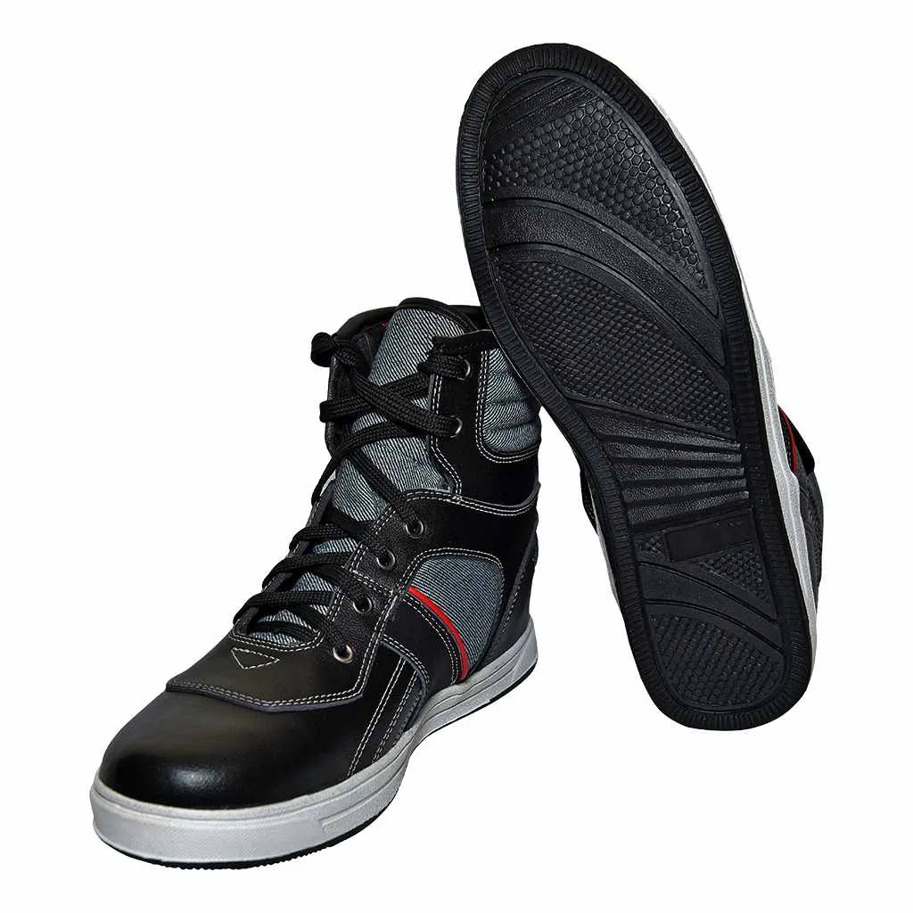 RIDERACT® Men’s Black Sneakers Motorbike Boots Tango Urban Style
