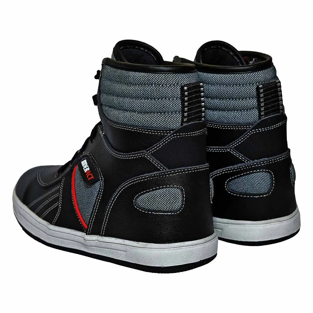 RIDERACT® Men’s Black Sneakers Motorbike Boots Tango Urban Style