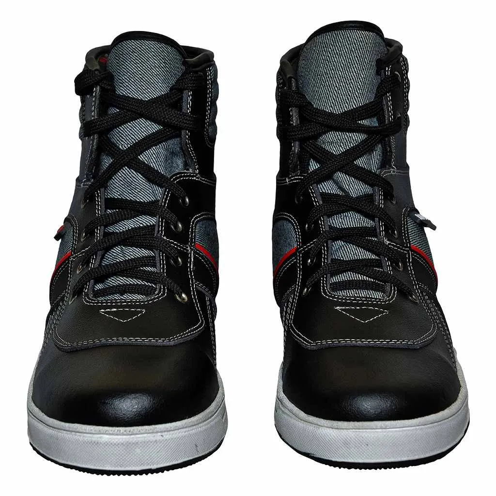 RIDERACT® Men’s Black Sneakers Motorbike Boots Tango Urban Style