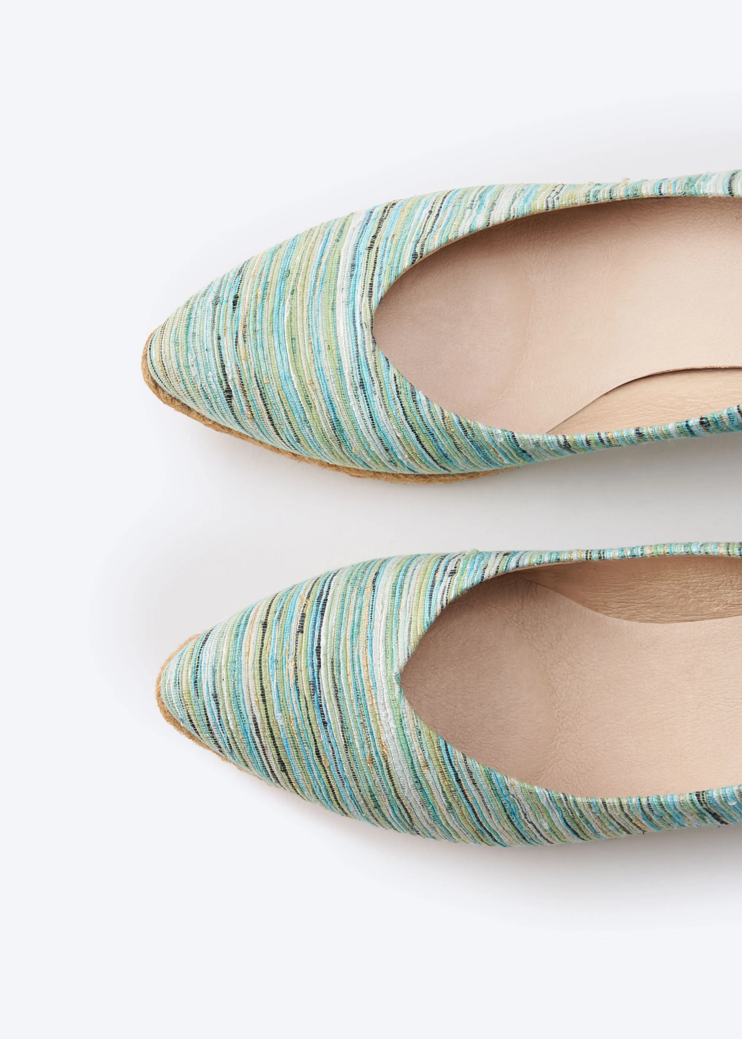 Roses Limited Edition Canvas V Cut Espadrille Wedges