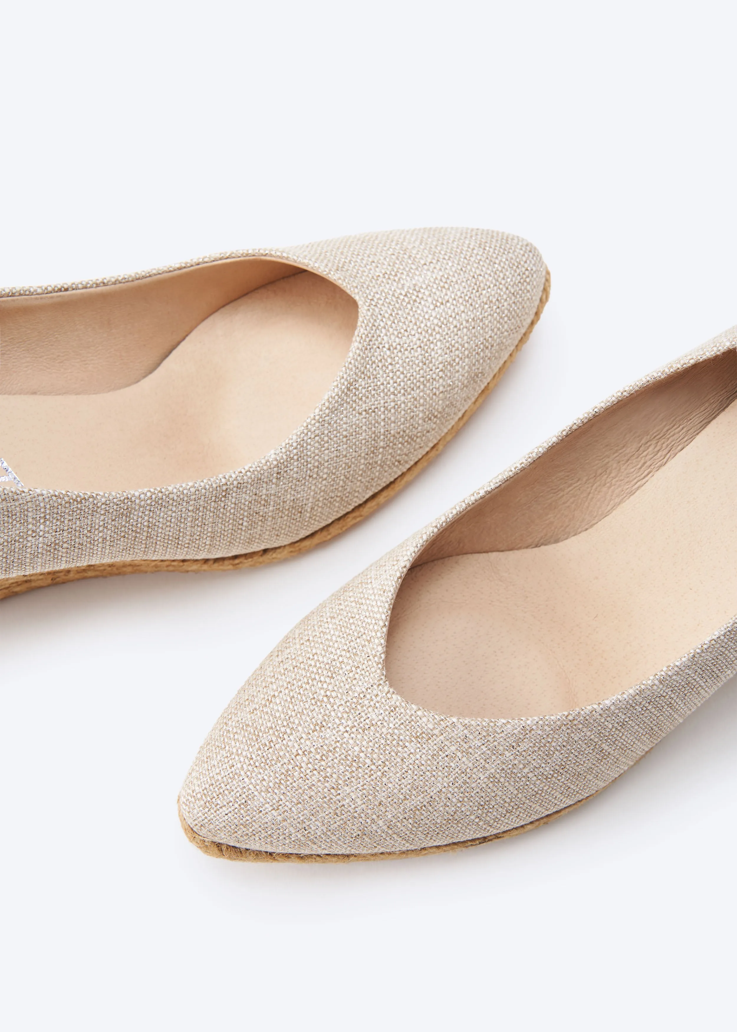 Roses Limited Edition Canvas V Cut Espadrille Wedges