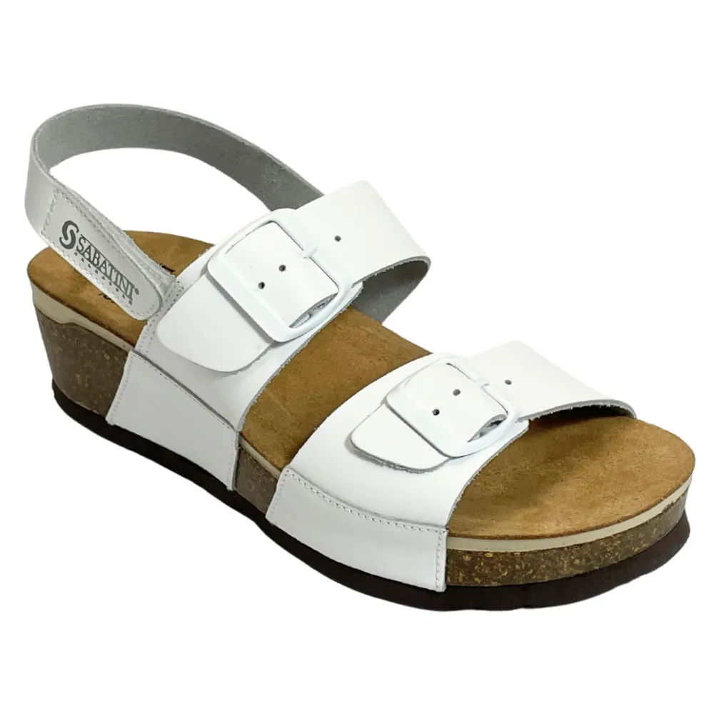 Sabatini Ines Bianco Nappa Sandal (Women's)