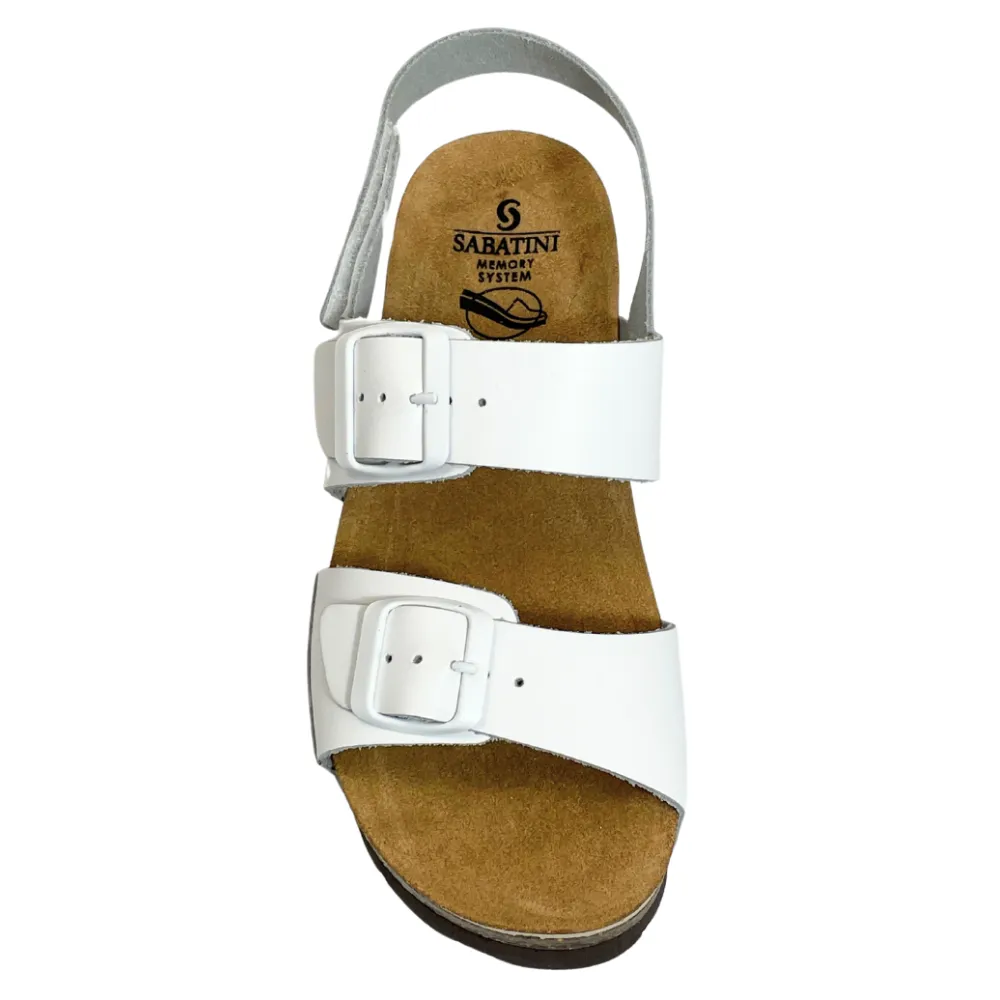 Sabatini Ines Bianco Nappa Sandal (Women's)