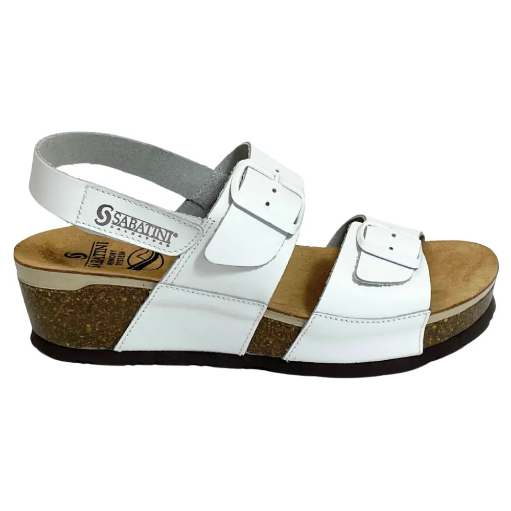 Sabatini Ines Bianco Nappa Sandal (Women's)