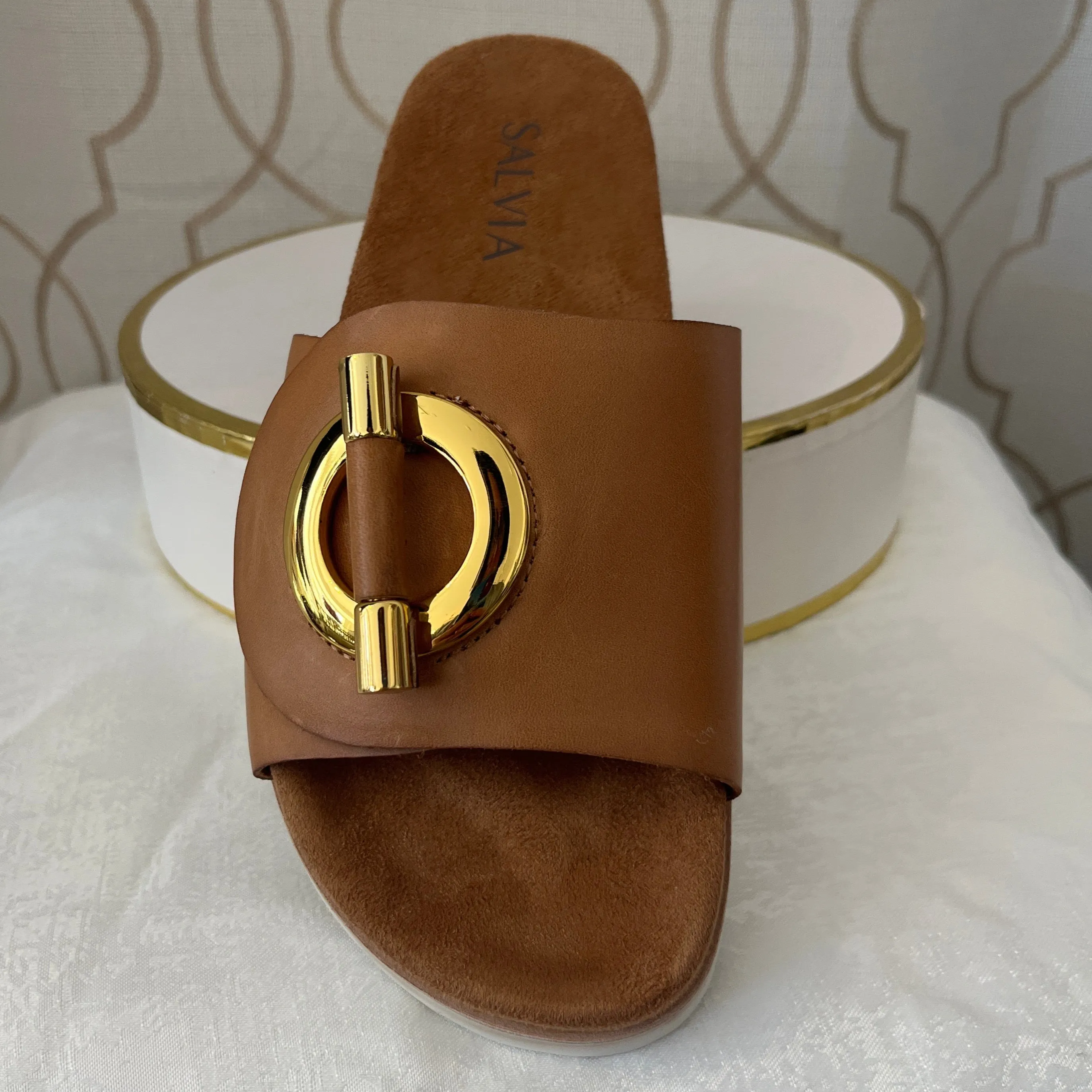 SALVIA DENNI NUTMEG SMOOTH LEATHER