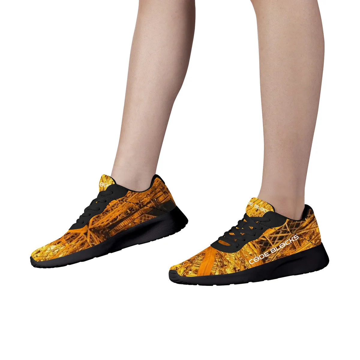 SF_F14 Air Mesh Running Shoes - Black