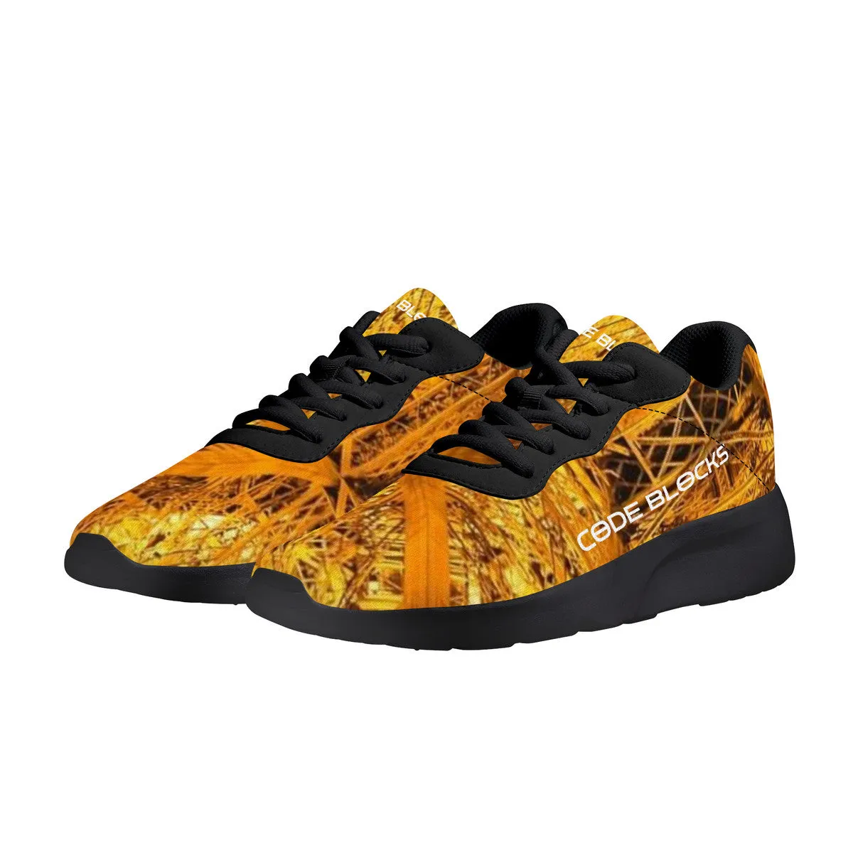 SF_F14 Air Mesh Running Shoes - Black