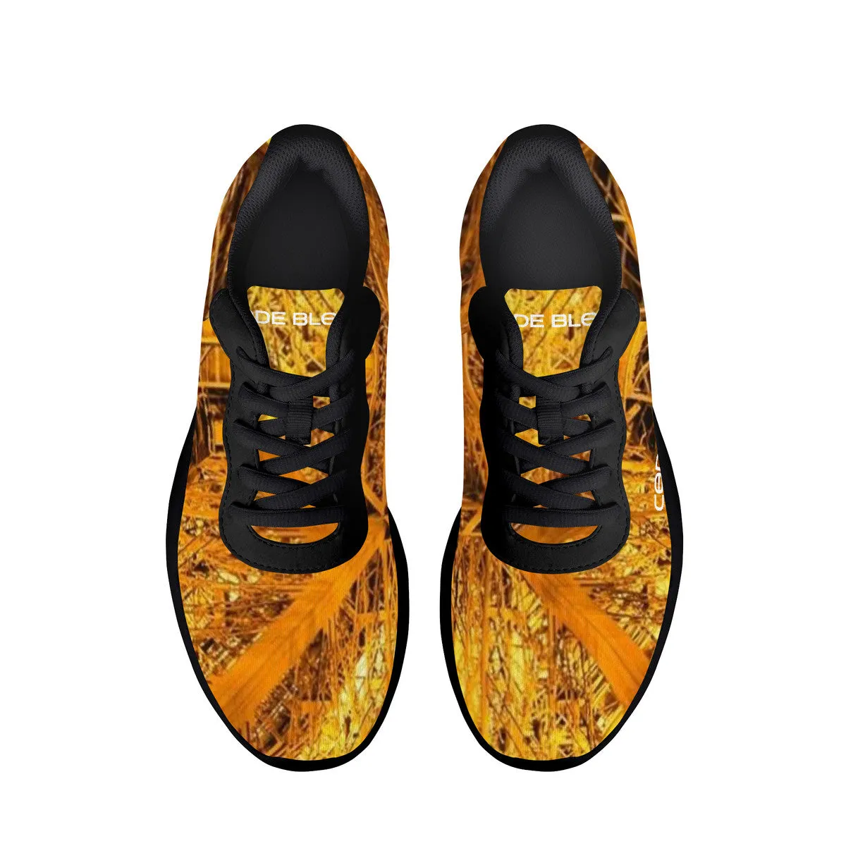 SF_F14 Air Mesh Running Shoes - Black