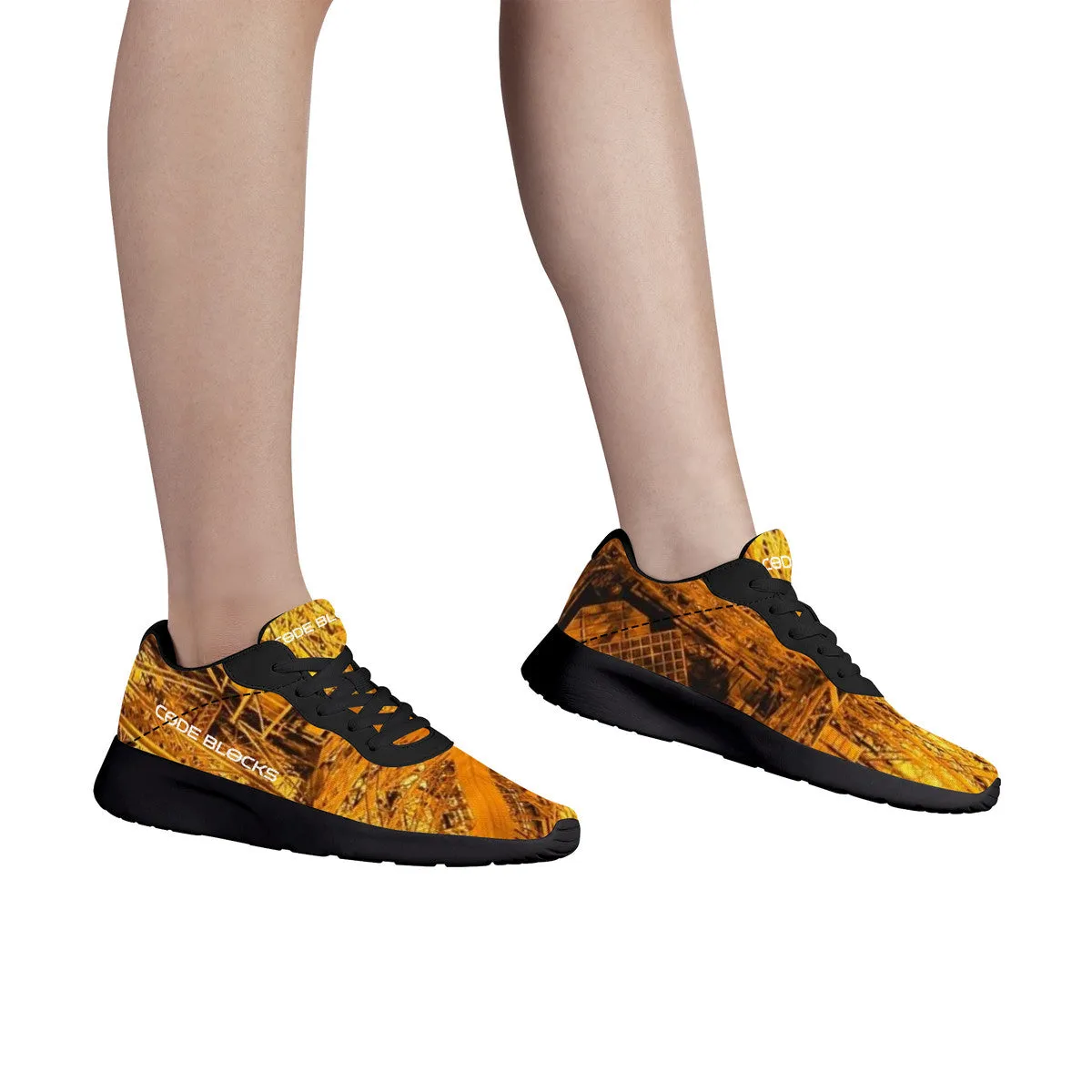SF_F14 Air Mesh Running Shoes - Black