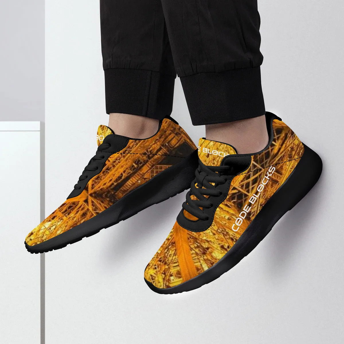 SF_F14 Air Mesh Running Shoes - Black