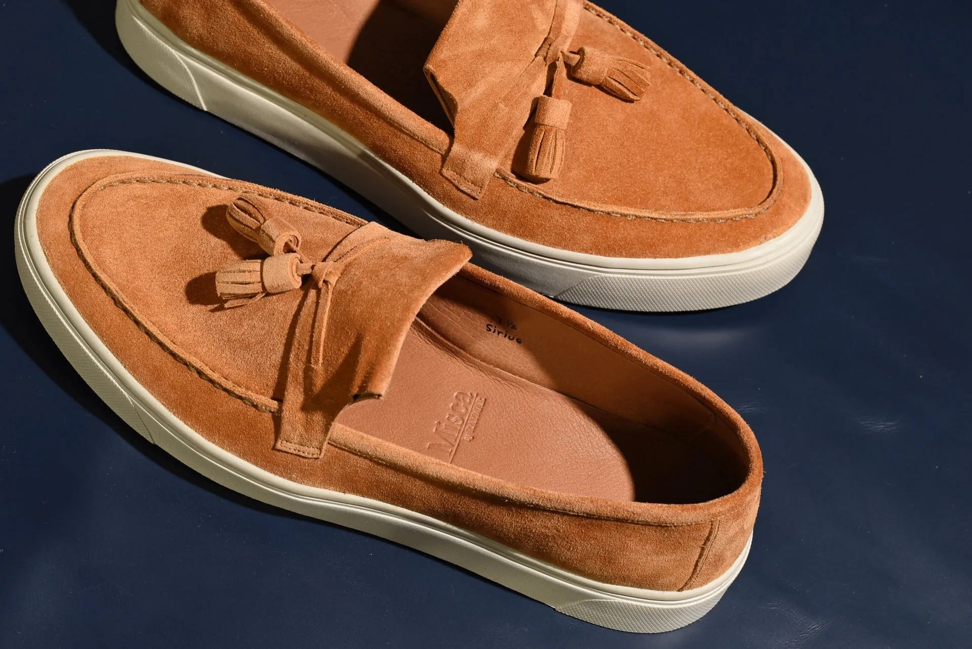 “Sirius” Tasseled Loafer, Brown Comfort Shoes, Vibram Cup Sole, US size 5 1/2 ~ 10