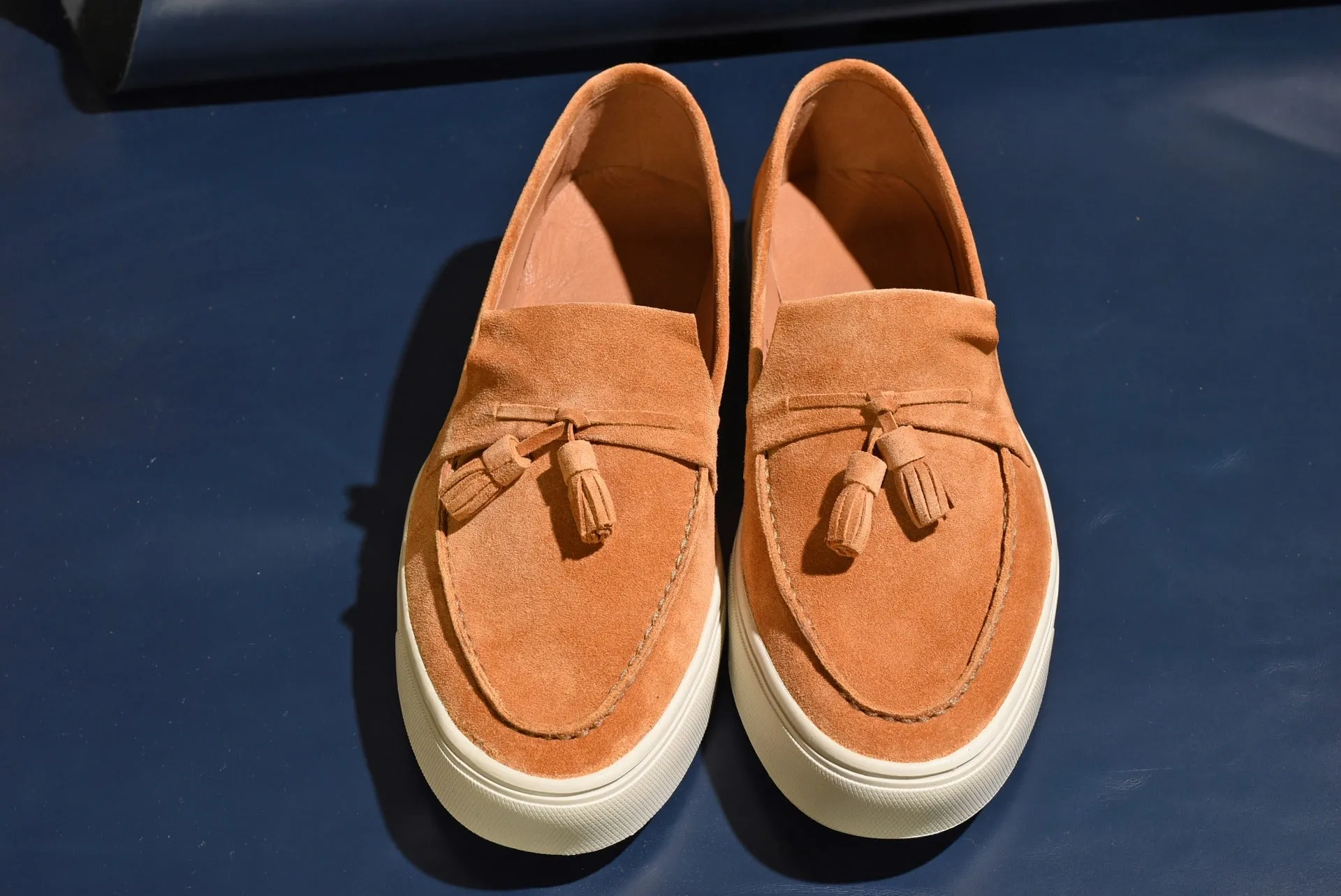 “Sirius” Tasseled Loafer, Brown Comfort Shoes, Vibram Cup Sole, US size 5 1/2 ~ 10