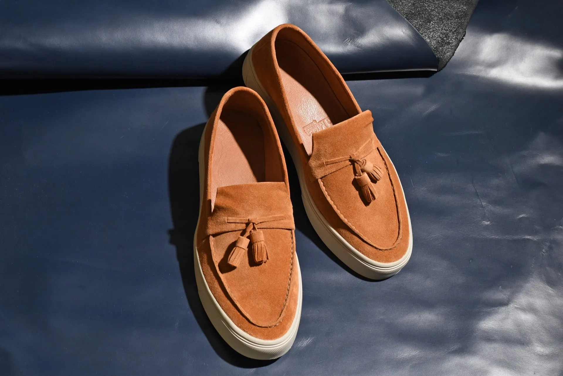 “Sirius” Tasseled Loafer, Brown Comfort Shoes, Vibram Cup Sole, US size 5 1/2 ~ 10