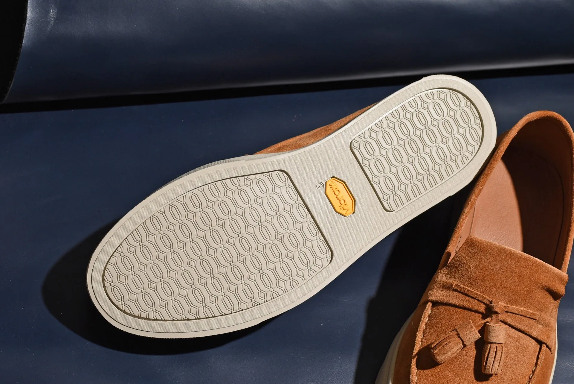 “Sirius” Tasseled Loafer, Brown Comfort Shoes, Vibram Cup Sole, US size 5 1/2 ~ 10