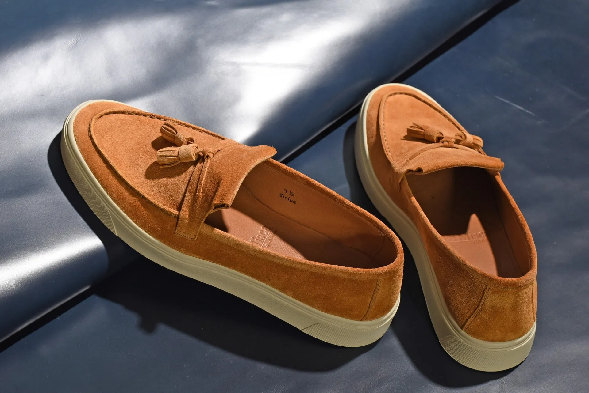 “Sirius” Tasseled Loafer, Brown Comfort Shoes, Vibram Cup Sole, US size 5 1/2 ~ 10