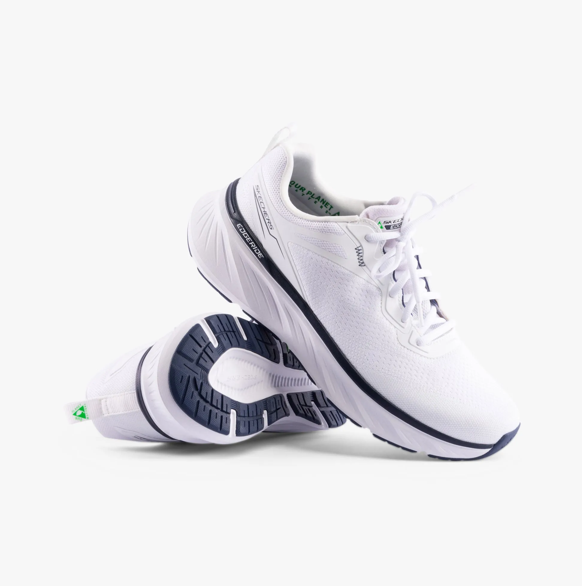 Skechers 232836/WNV EDGERIDE - EXXO Mens Trainers White/Navy