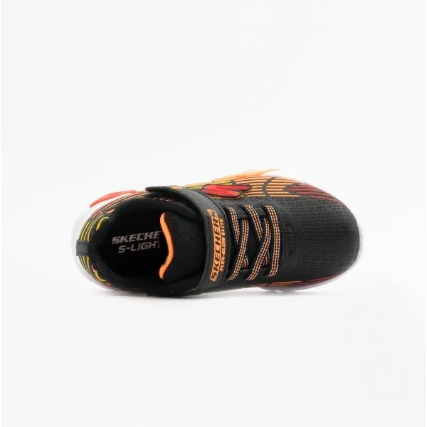 Skechers 400135N/BKMT FLEX-GLOW ELITE Boys Trainers Black/Multi