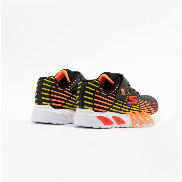 Skechers 400135N/BKMT FLEX-GLOW ELITE Boys Trainers Black/Multi