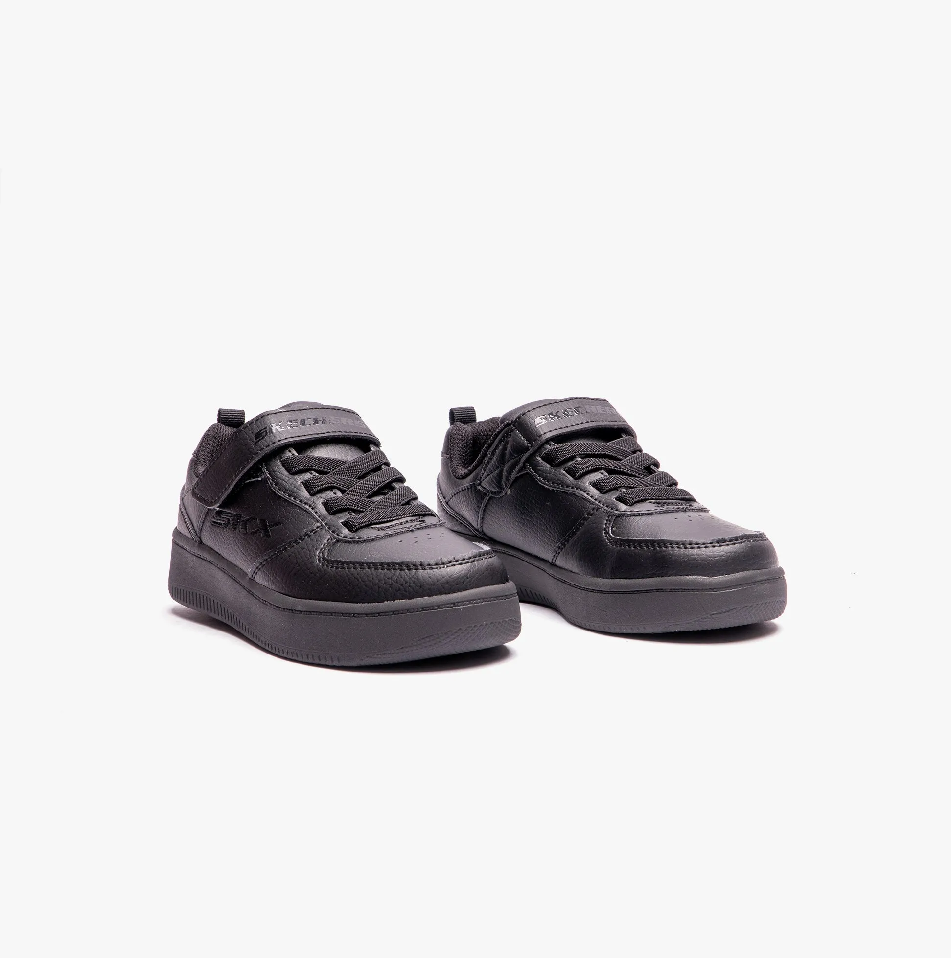 Skechers 405697L/BBK SPORT COURT 92-ZELDER Boys Trainers Black