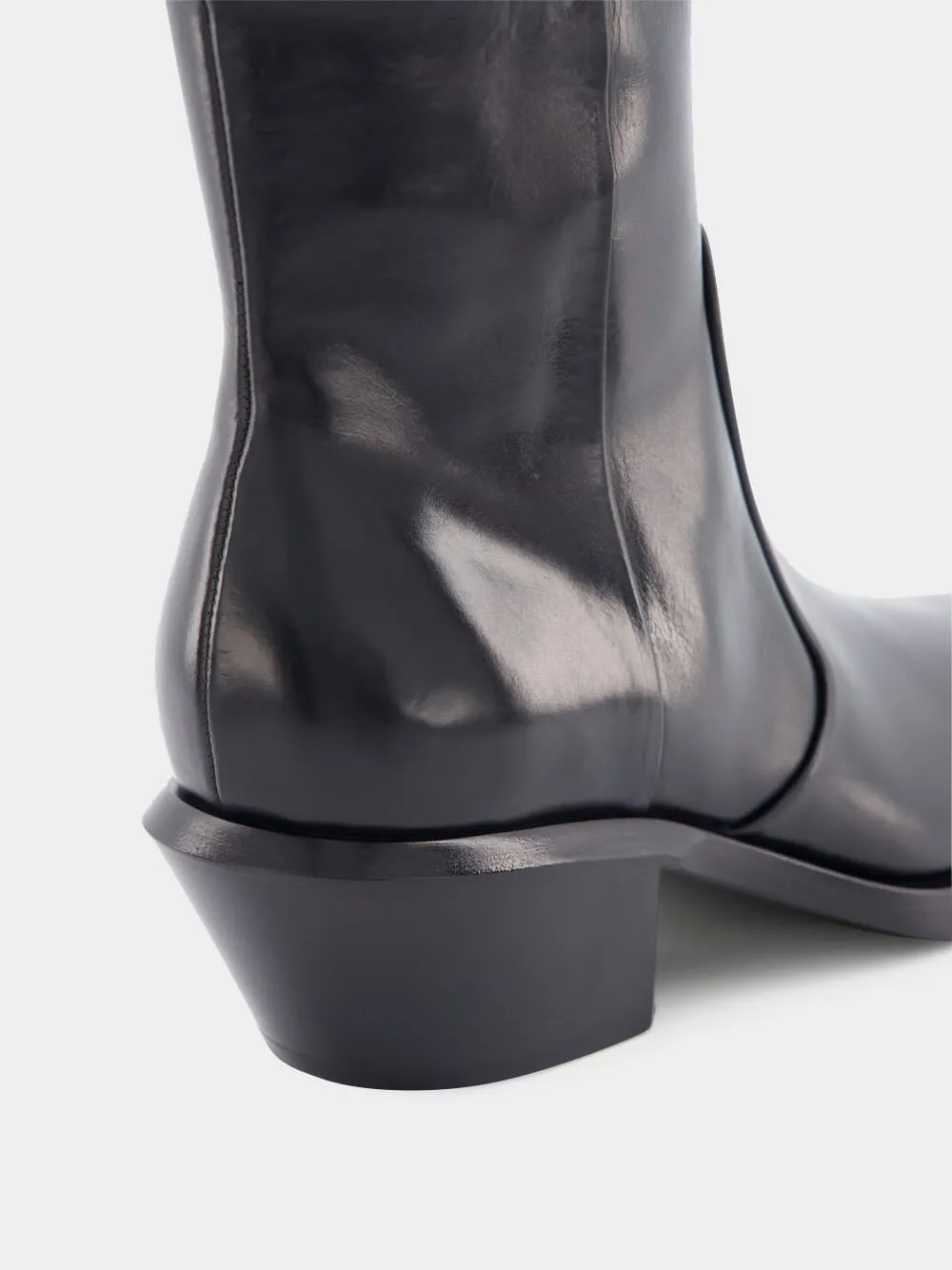 Slim Texan Ankle leather boot