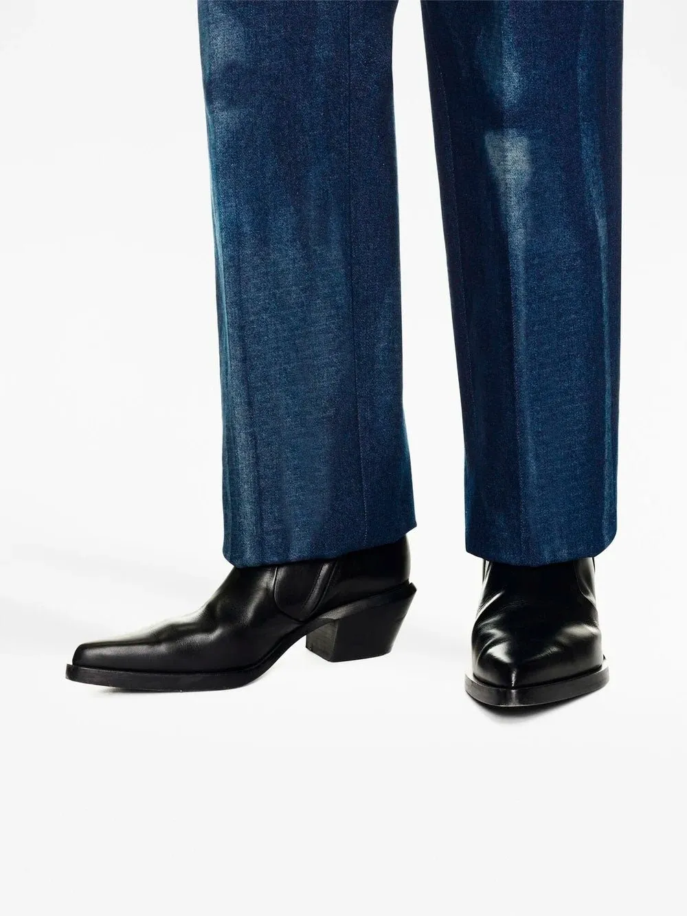 Slim Texan Ankle leather boot