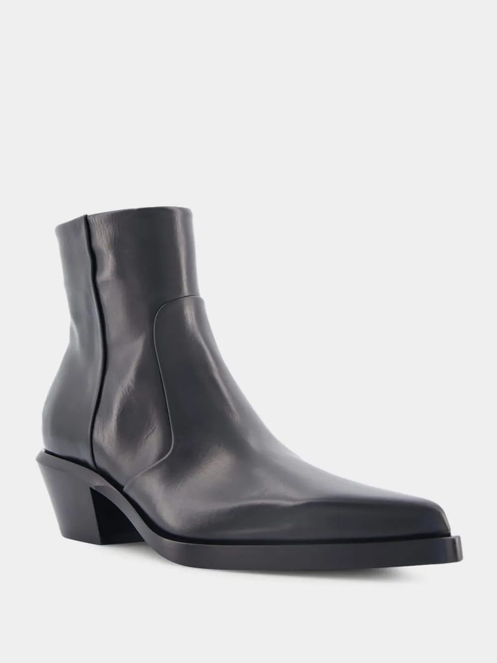Slim Texan Ankle leather boot