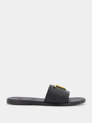 Smooth Leather Brighton Slide