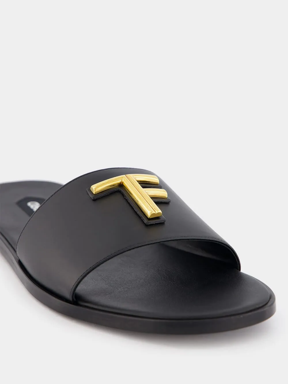 Smooth Leather Brighton Slide