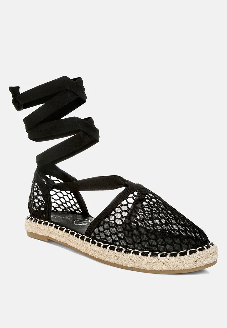 Sonara Mesh Flat Espadrille Sandals