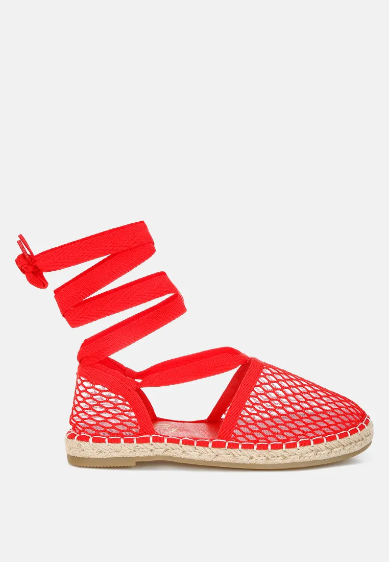 Sonara Mesh Flat Espadrille Sandals