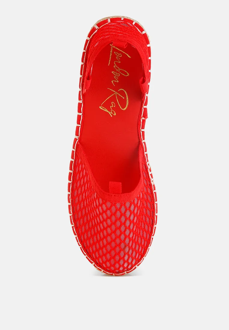 Sonara Mesh Flat Espadrille Sandals