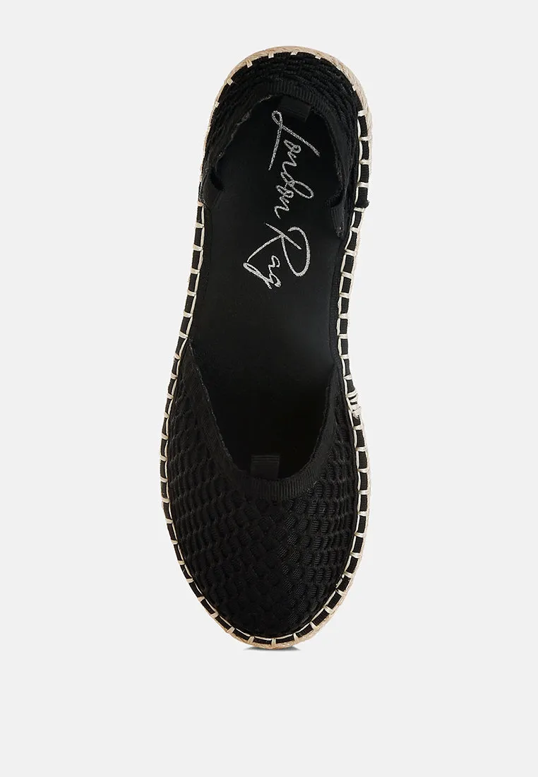 Sonara Mesh Flat Espadrille Sandals