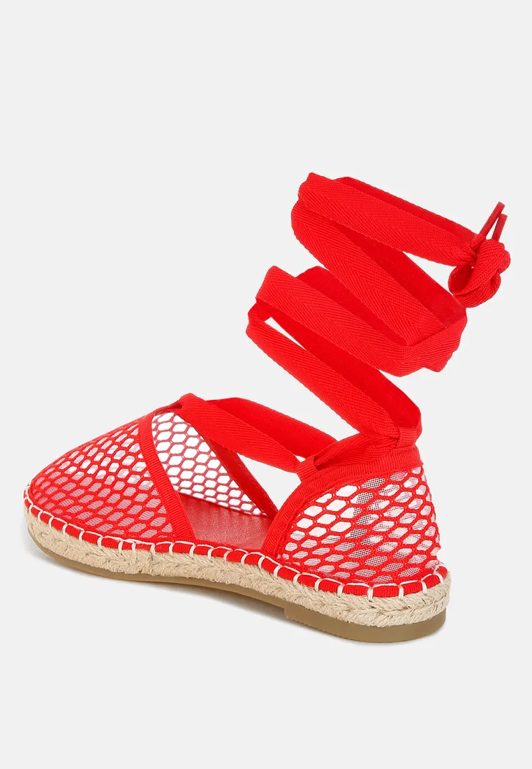 Sonara Mesh Flat Espadrille Sandals