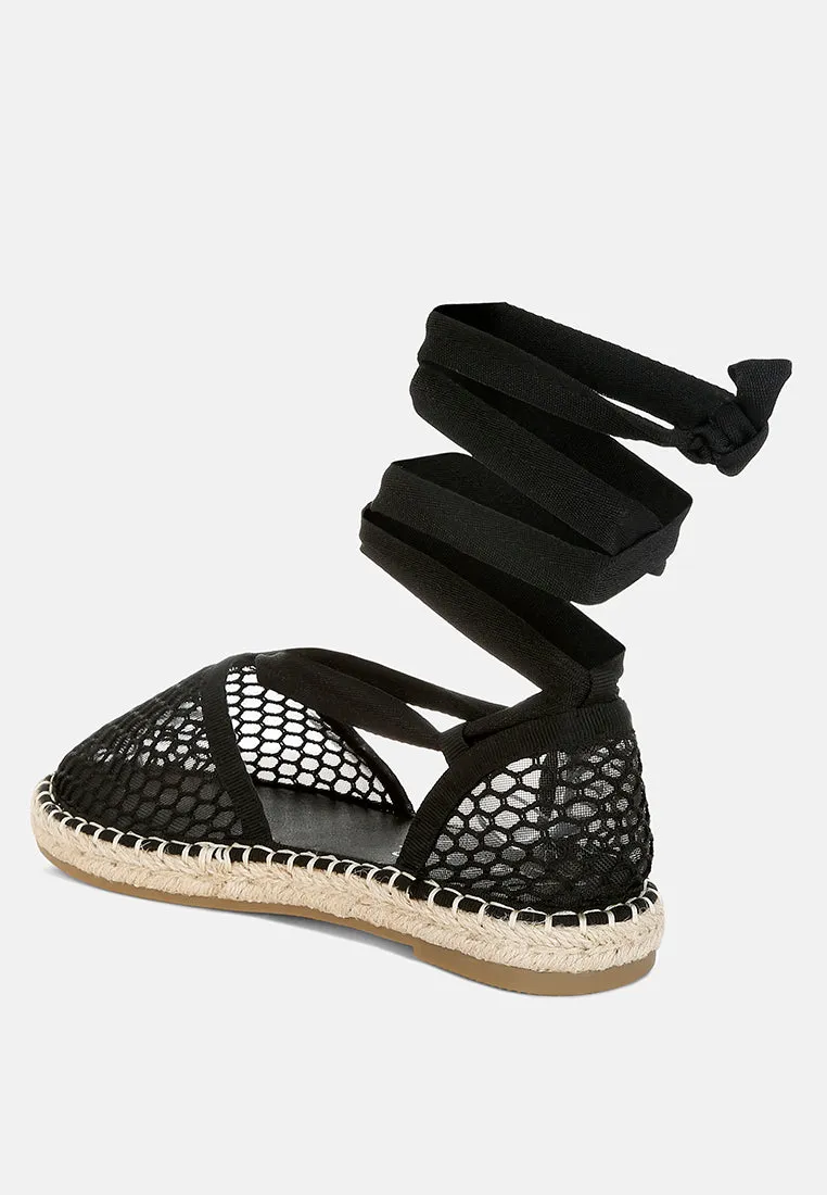 Sonara Mesh Flat Espadrille Sandals
