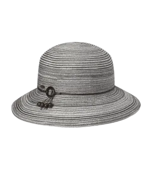 Sophia Short Brim Sun Protection Hat in Grey