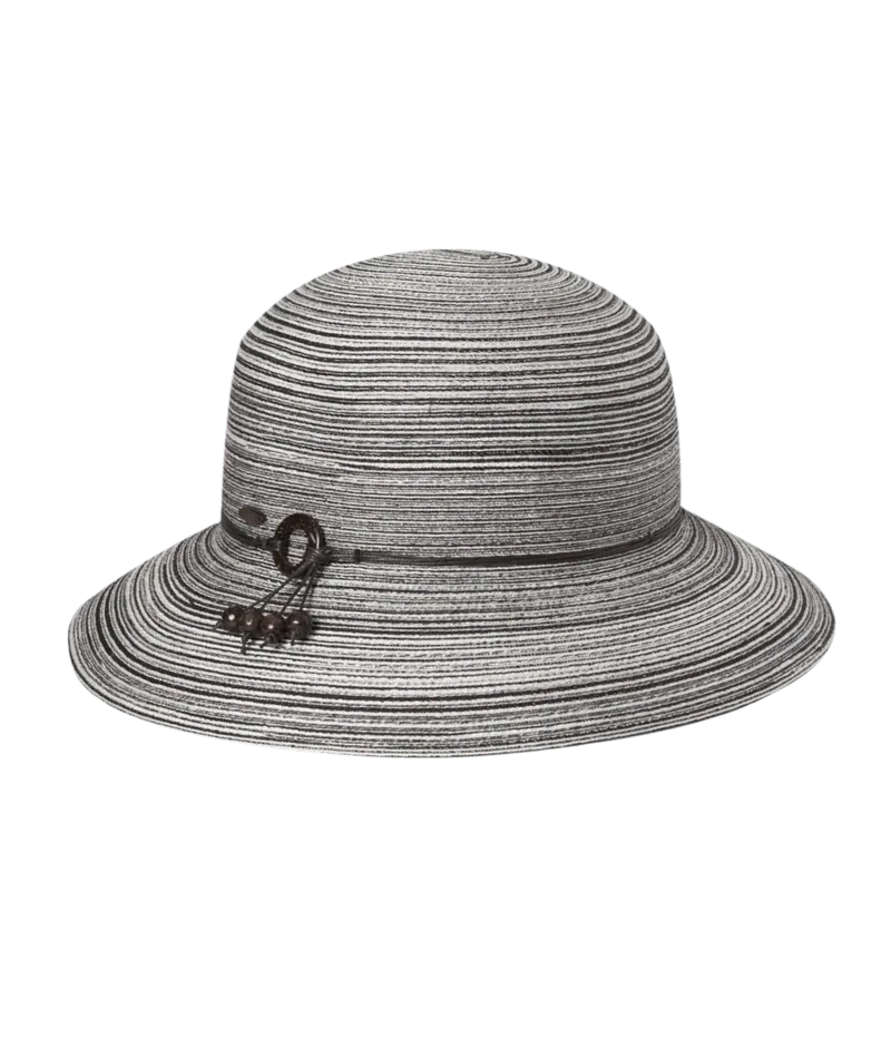 Sophia Short Brim Sun Protection Hat in Grey
