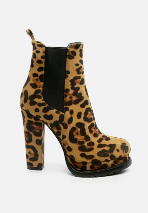 Spire Suede Block Heeled Boots By Ruw