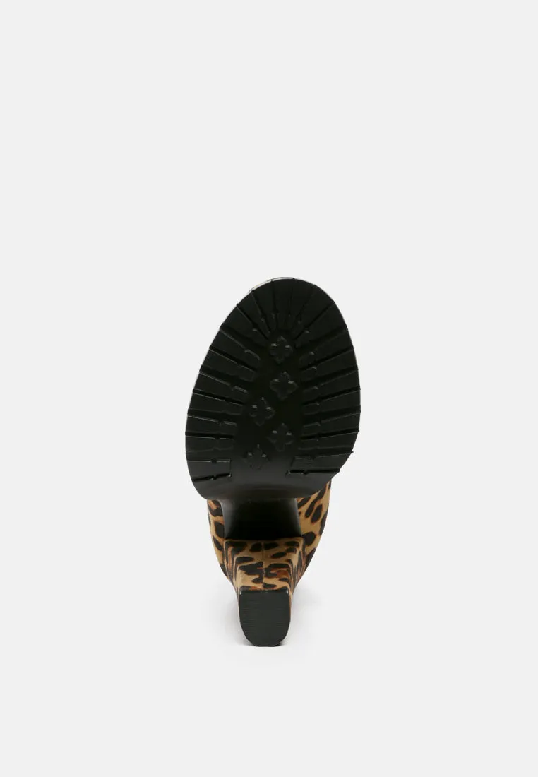 Spire Suede Block Heeled Boots By Ruw