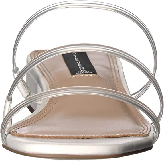 STEVEN by Steve Madden Women's Hades Sandal, White Multi, 9.5
